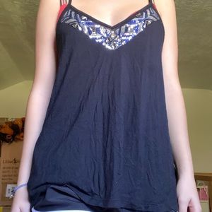 Sequin top tank